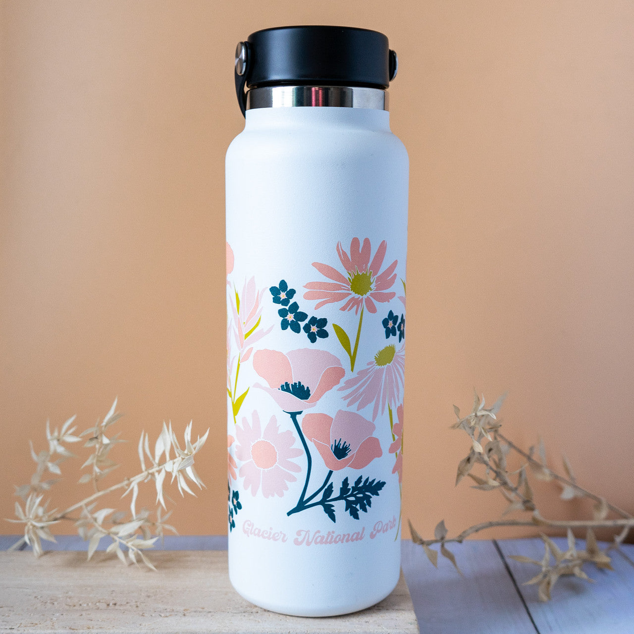 Pink Wildflowers Hydro Flask – Glacier National Park Conservancy