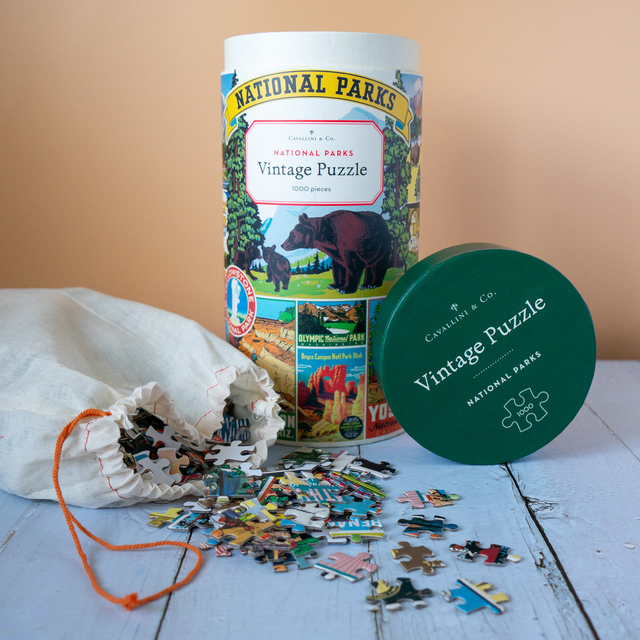 National Parks Vintage Puzzle – Glacier National Park Conservancy