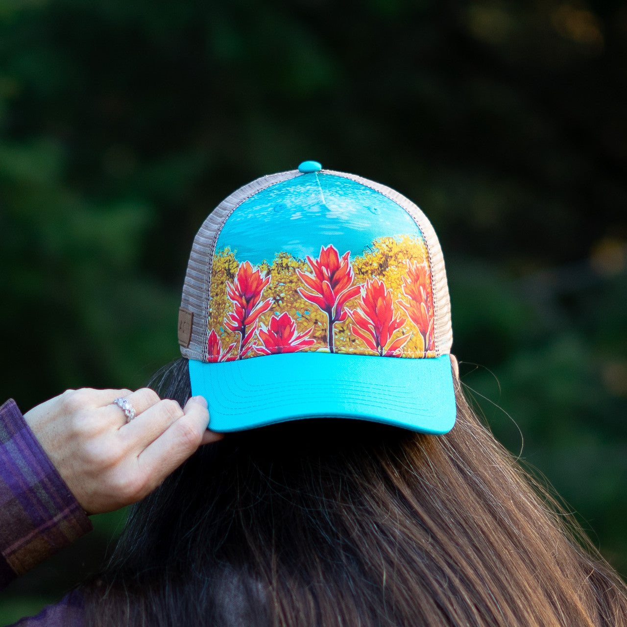 Rachel Pohl Indian Paintbrush Hat – Glacier National Park Conservancy Rachel Pohl Indian Paintbrush Hat – Glacier National Park Conservancy