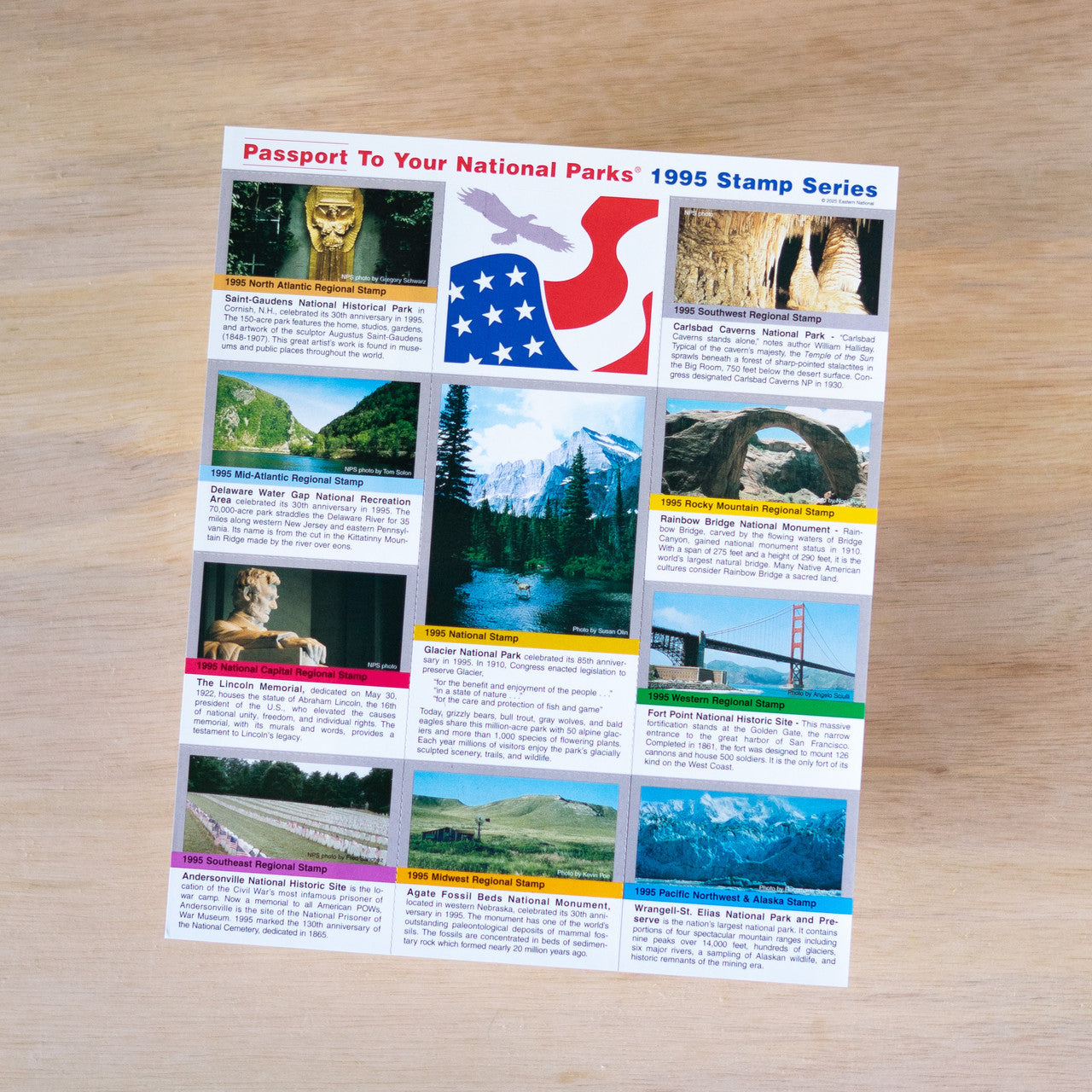 1995 Passport Stamp Set – Glacier National Park Conservancy
