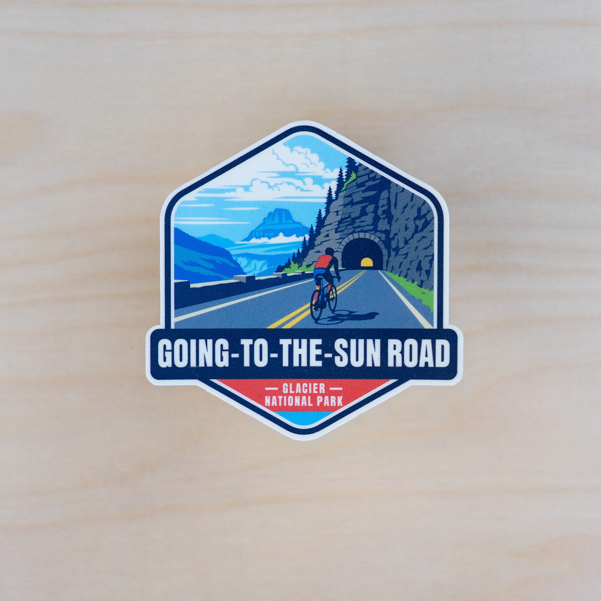 Bike Going-to-the-Sun Road Sticker