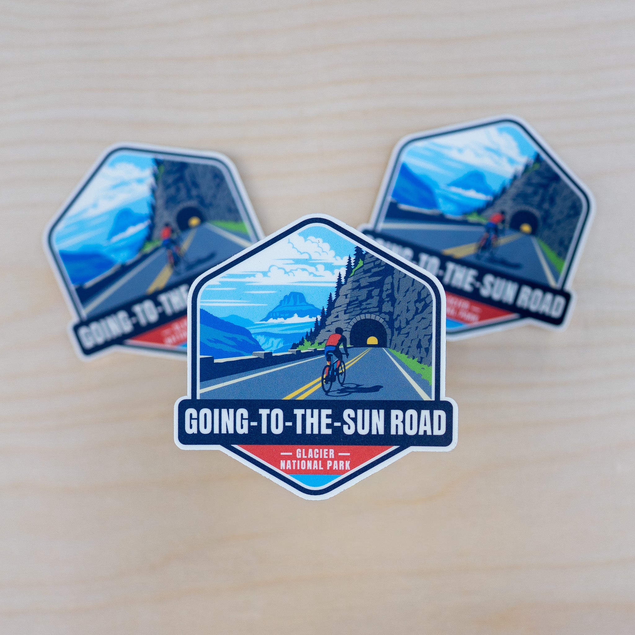 Bike Going-to-the-Sun Road Sticker