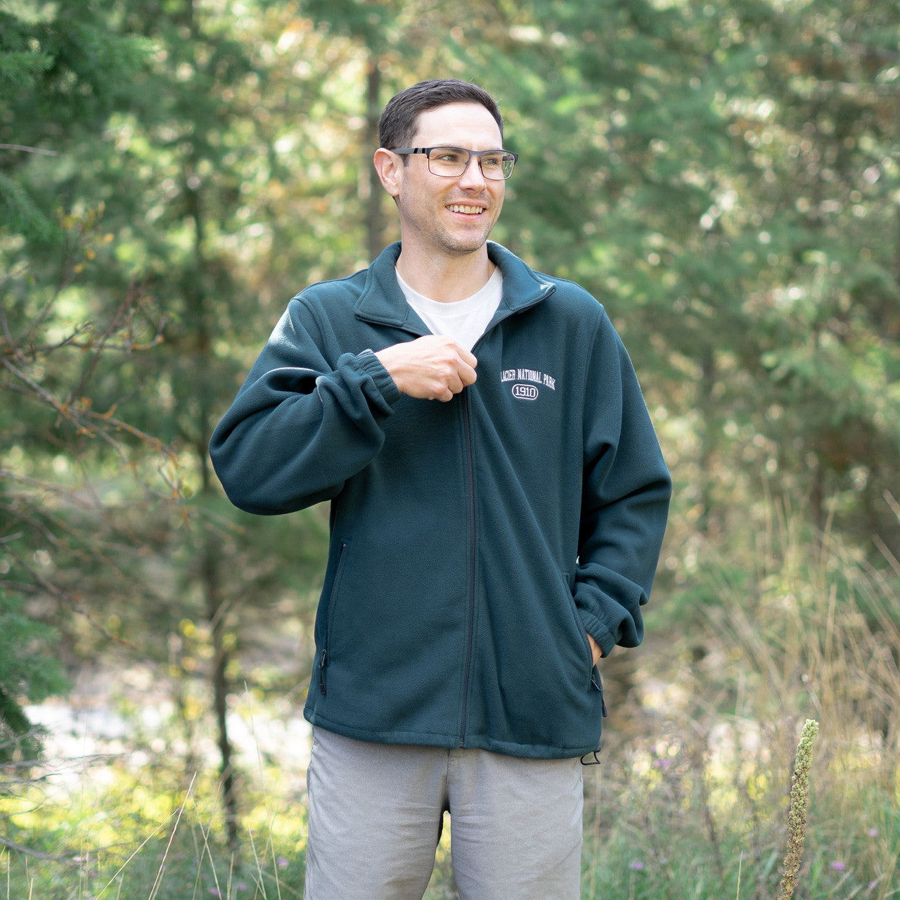 Glacier Full Zip Fleece - Dark Teal