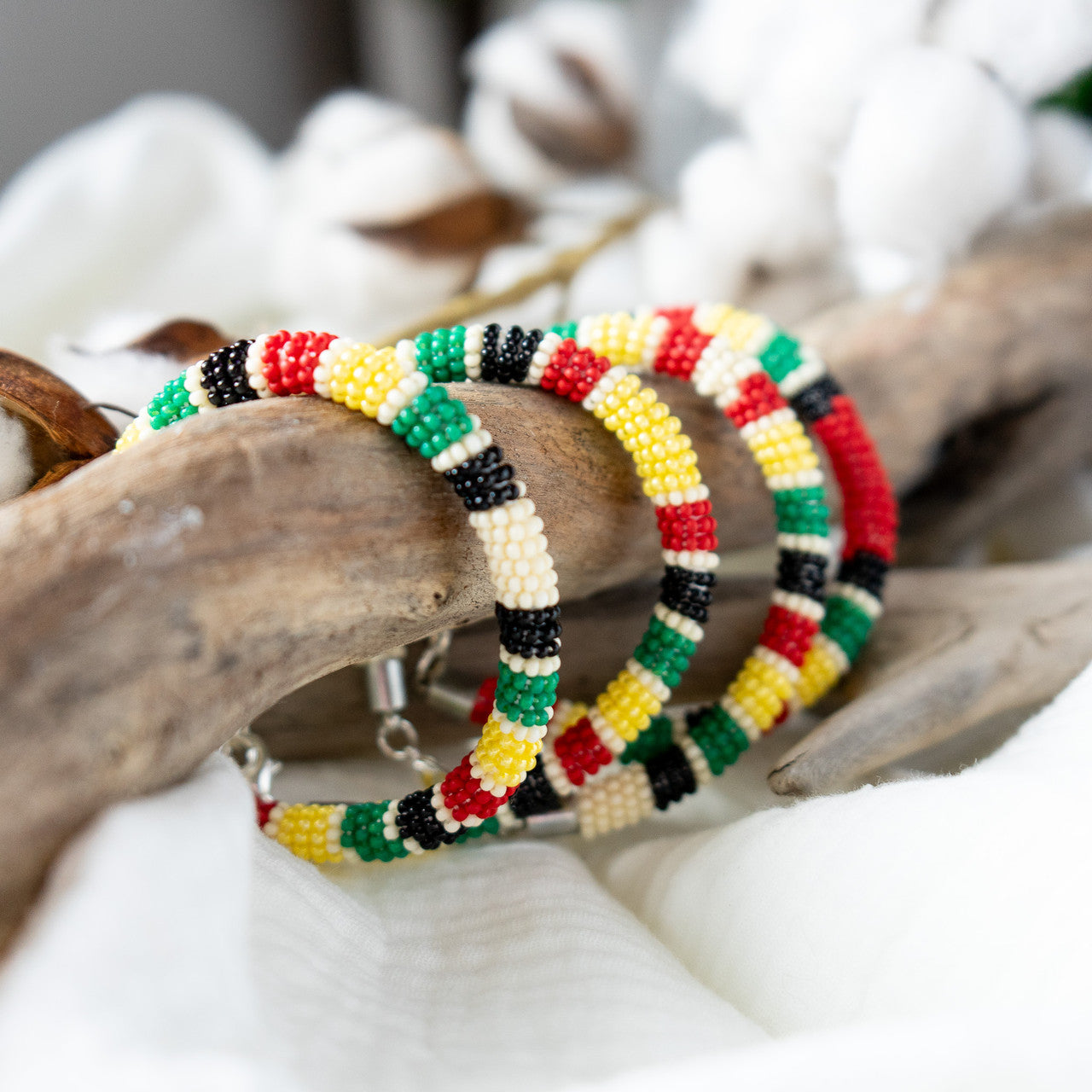 Glacier Stripe Beaded Bracelet
