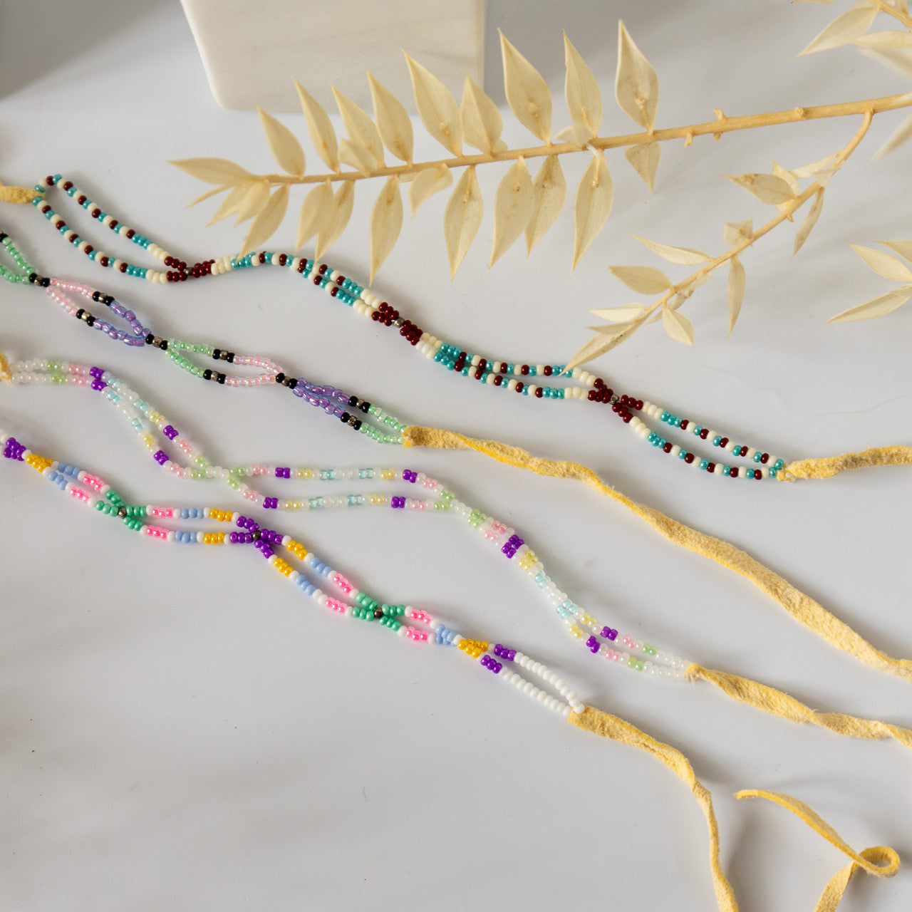 Dainty Two Strand Beaded Bracelet