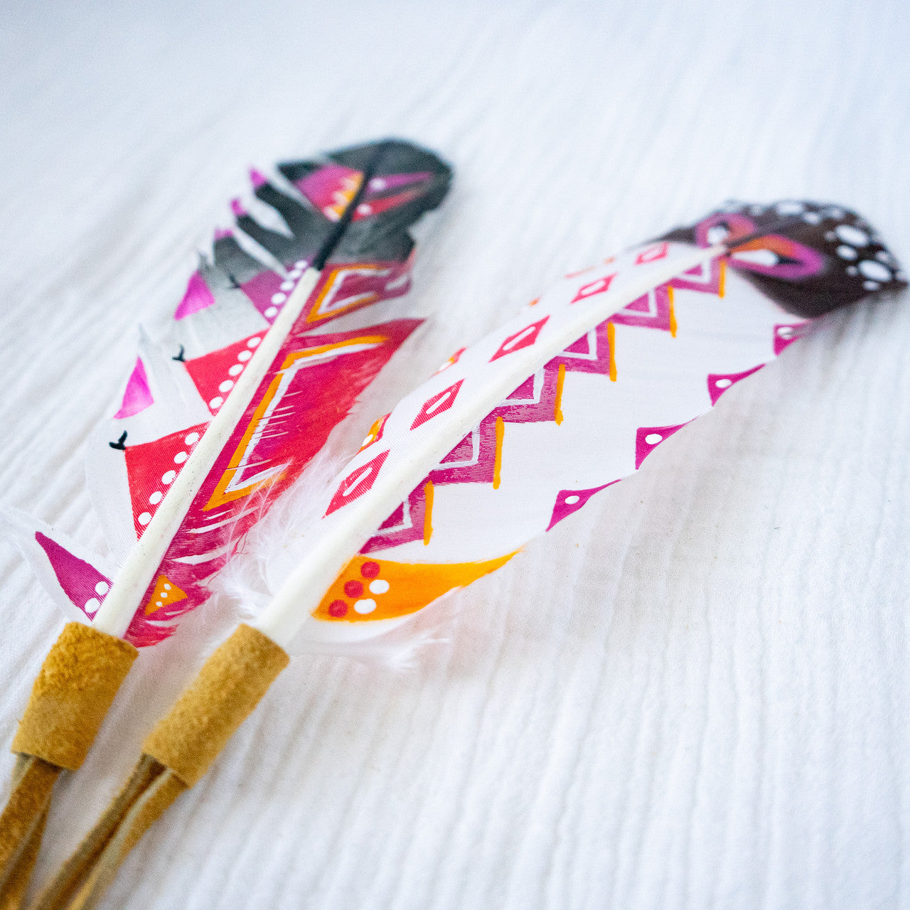Painted Feather - Bright Colors