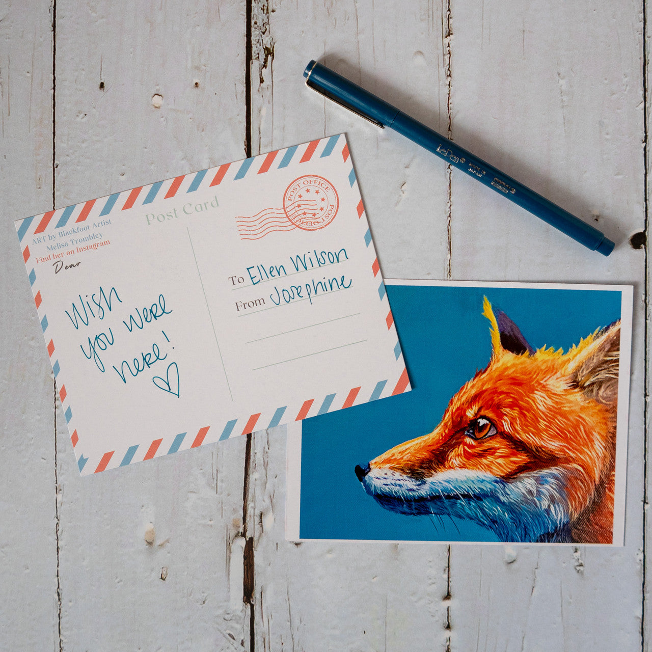 Fox Postcard