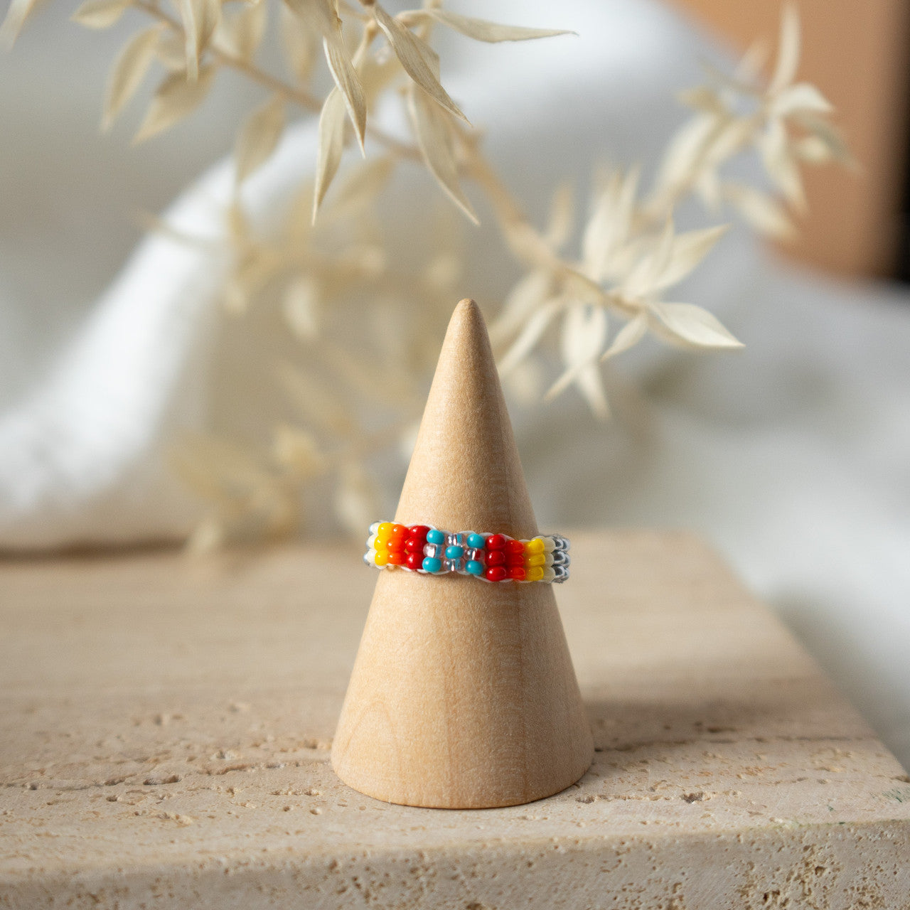 Colorful Beaded Ring