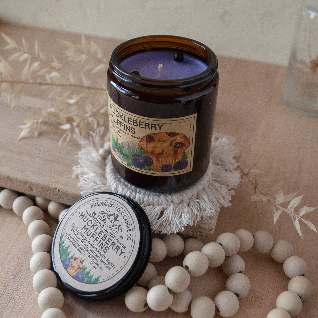 Huckleberry Muffin Candle Jar