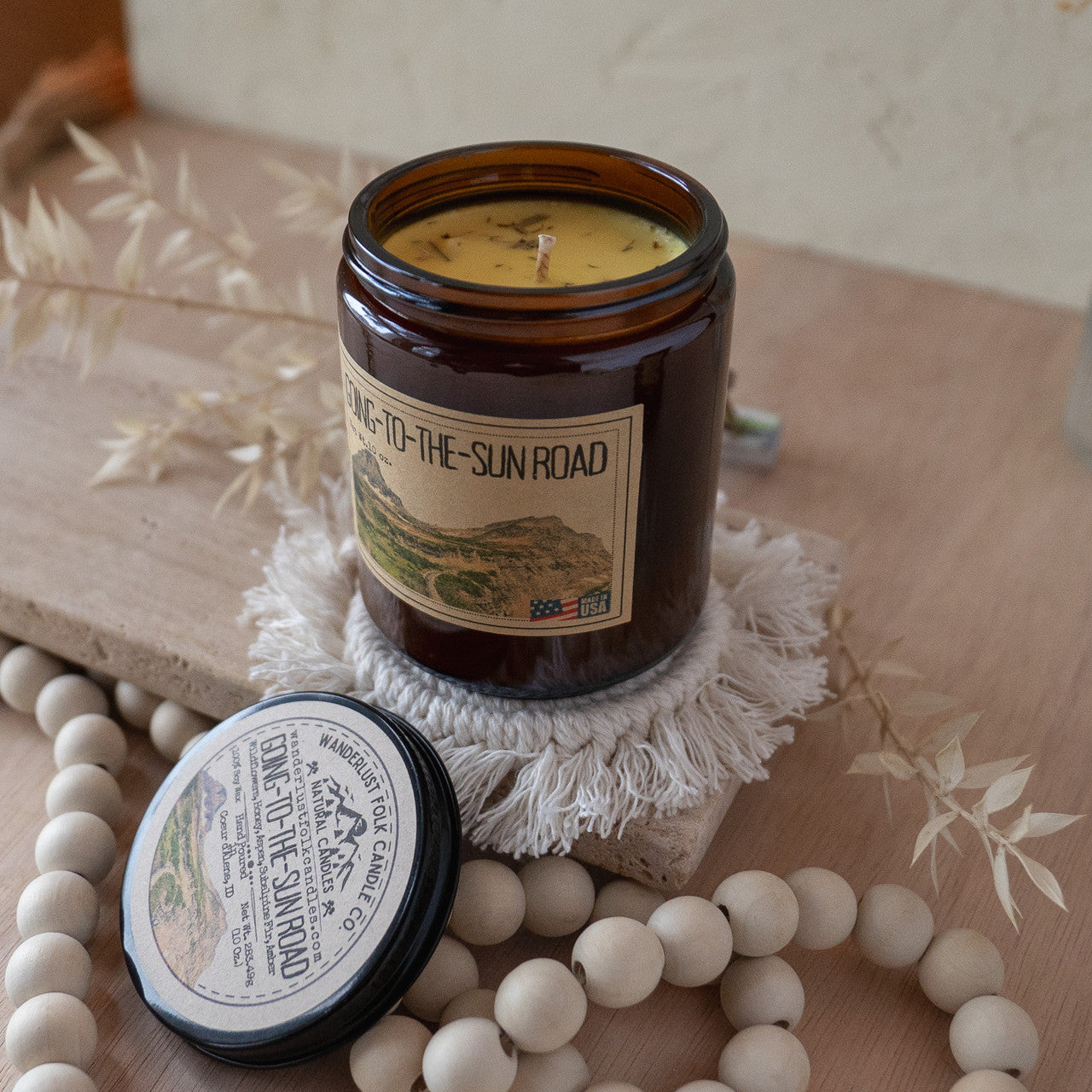 Going-To-The-Sun Candle Jar