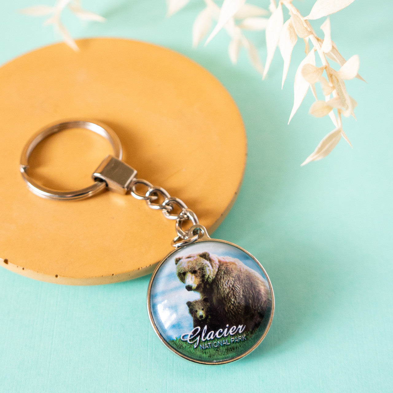 Glacier Photo Keychain