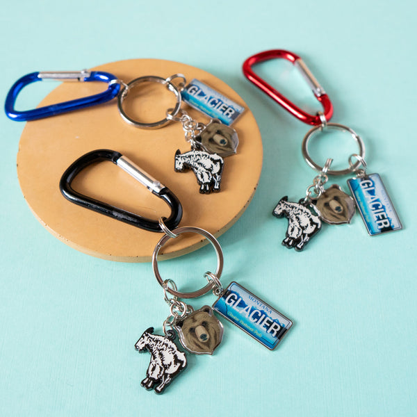 Glacier Charm Keychain