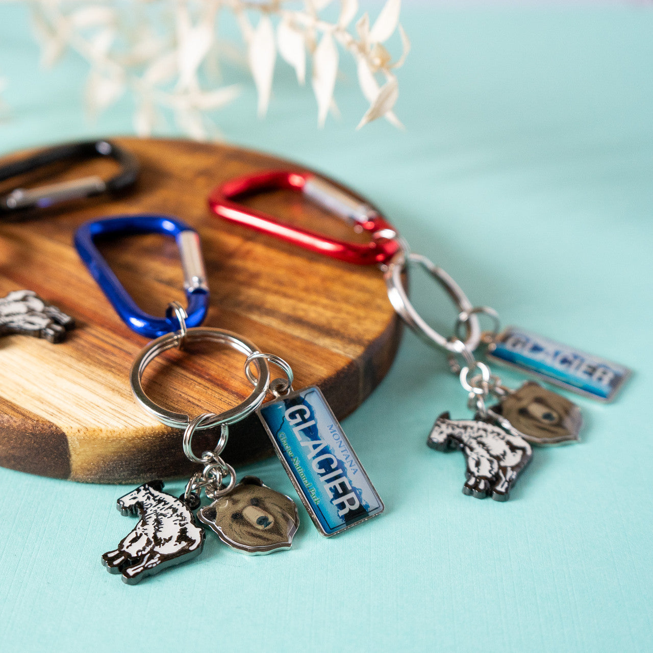 Glacier Charm Keychain