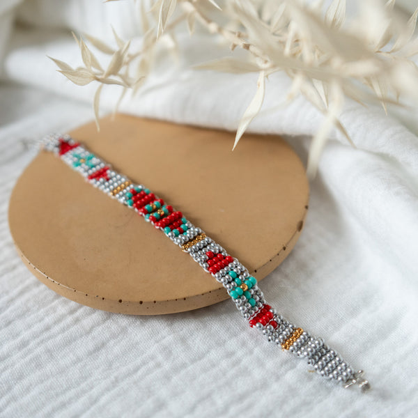 Silver Beaded Bracelet