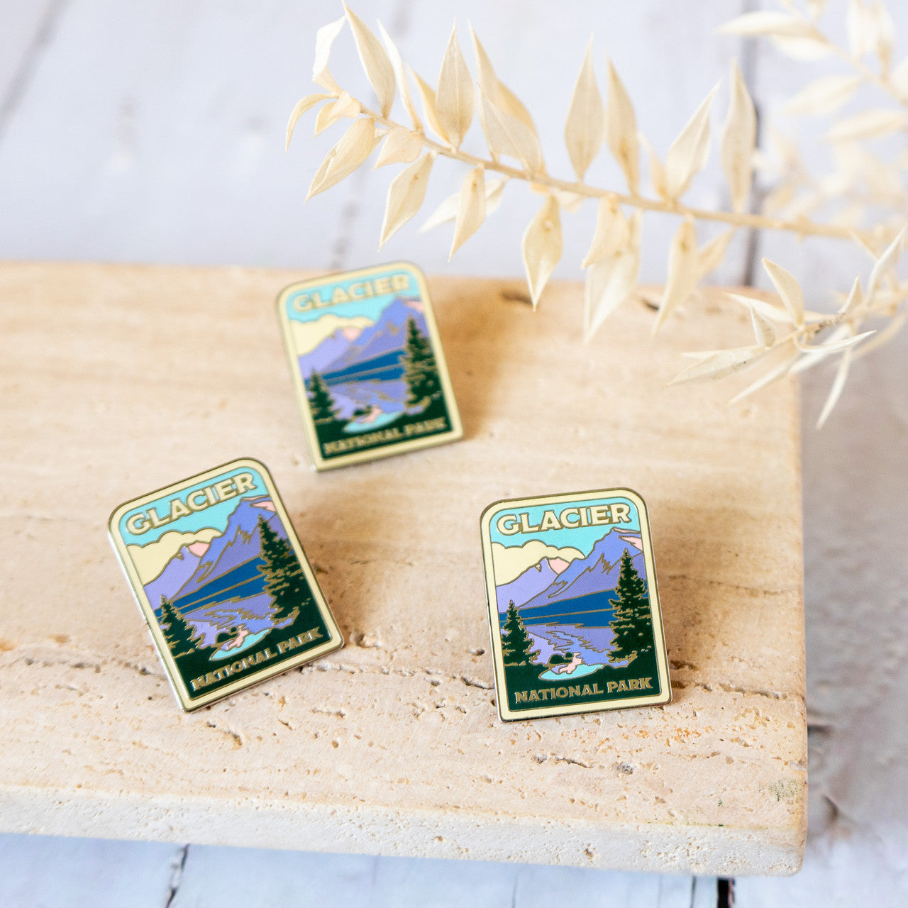 Glacier Scenic Pin
