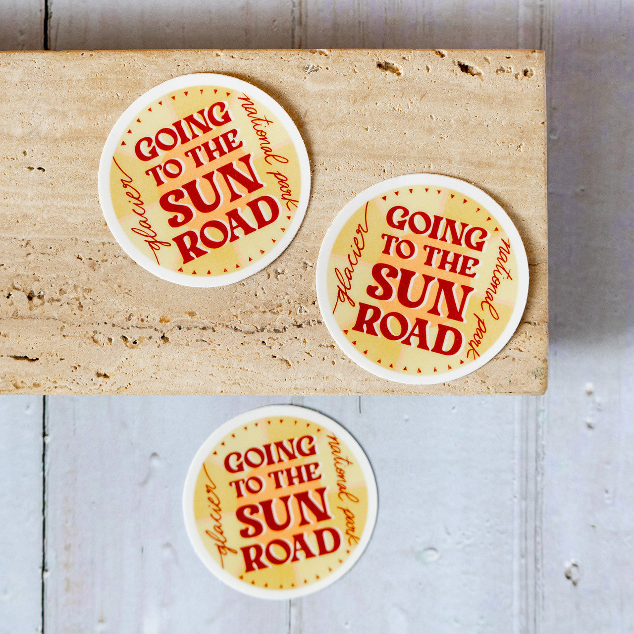 Going-to-the-Sun Road Round Sticker