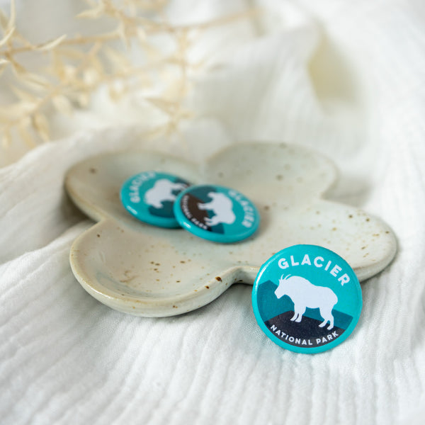 Glacier Goat Button