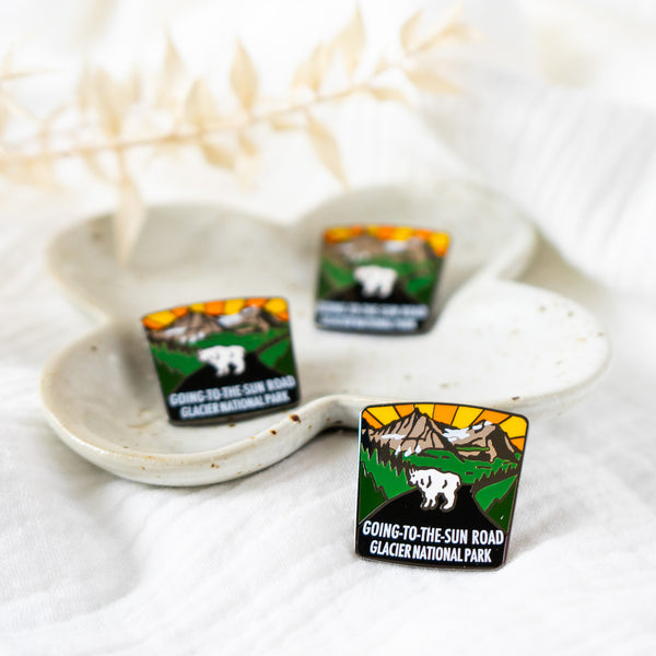Going-to-the-Sun Road Goat Pin