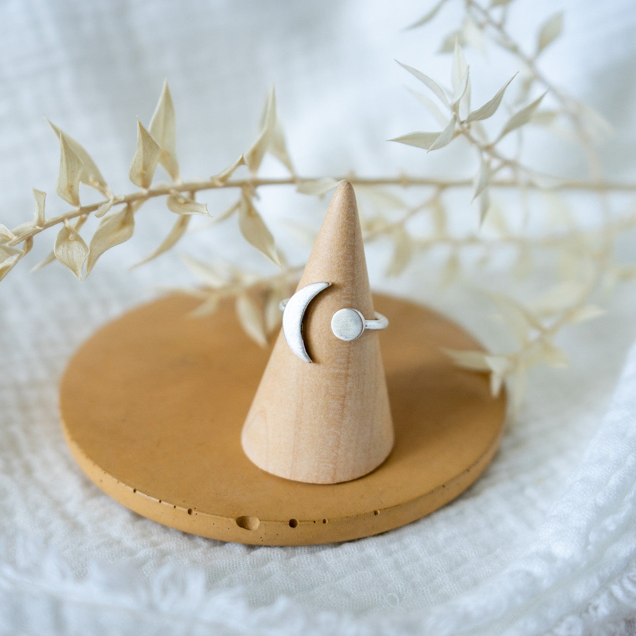 Sun and Moon Ring - Silver