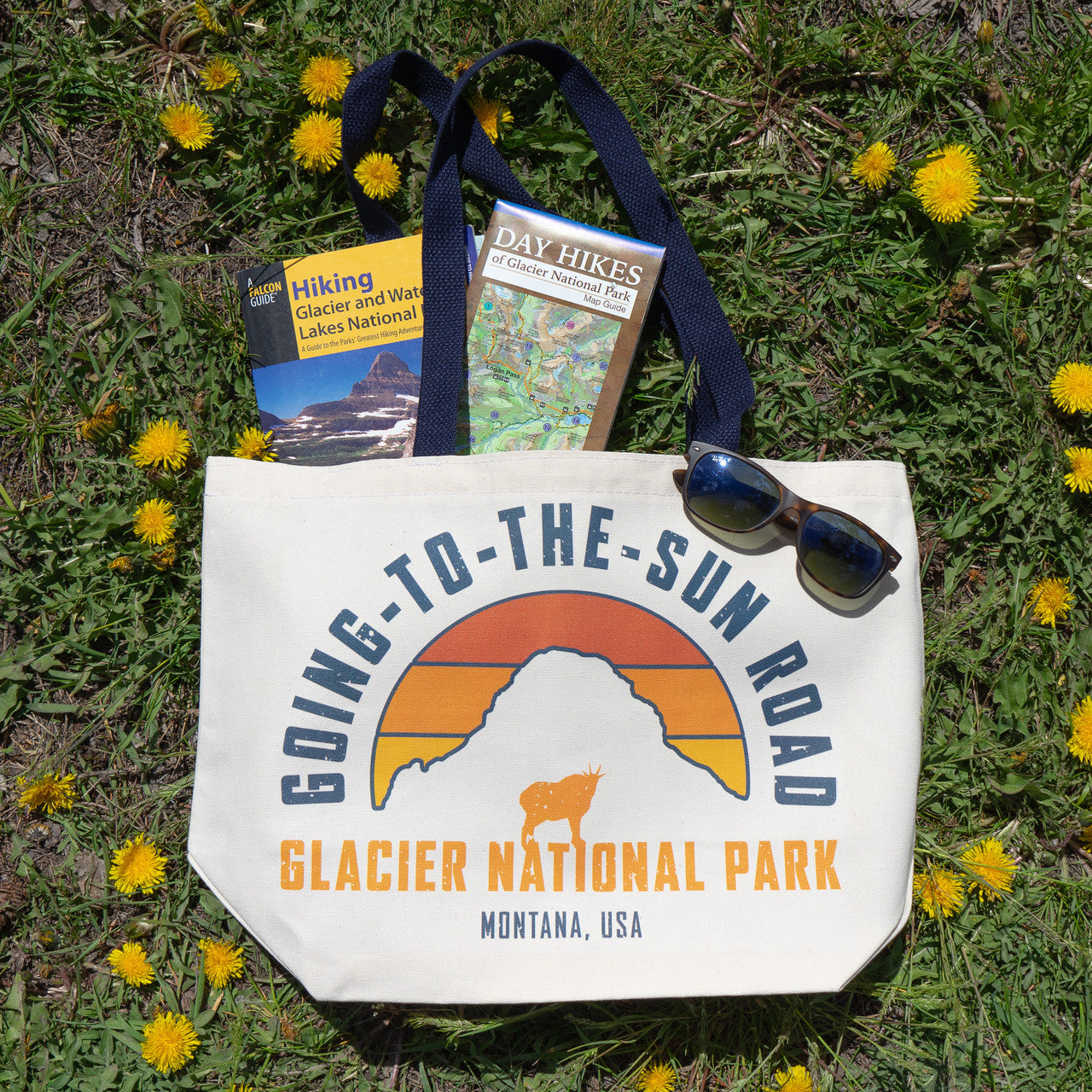 Going-To-The-Sun Road Canvas Tote Bag