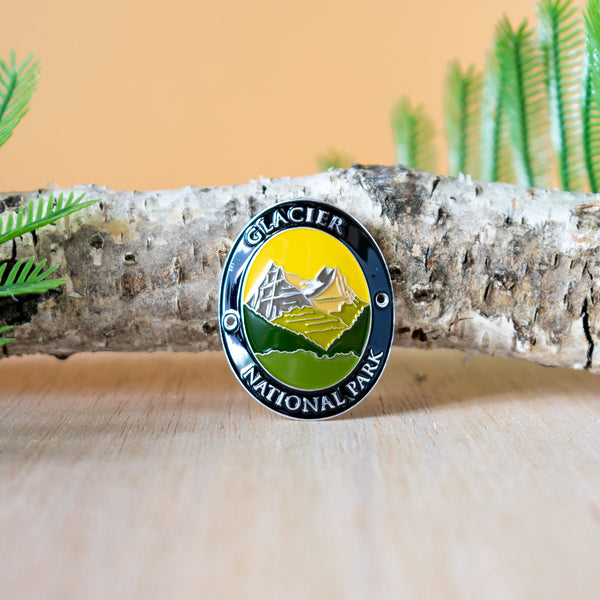 Glacier Traveler Series Hiking Stick Medallion