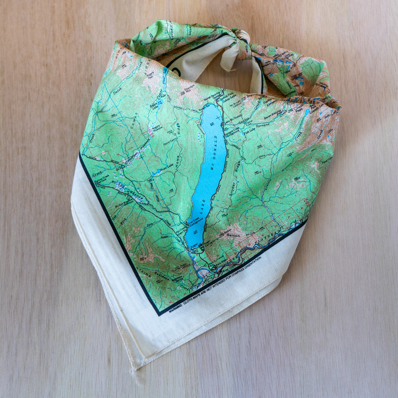 Glacier Map Bandana