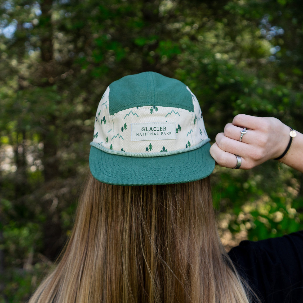 Trees and Mountains 5-Panel Hat