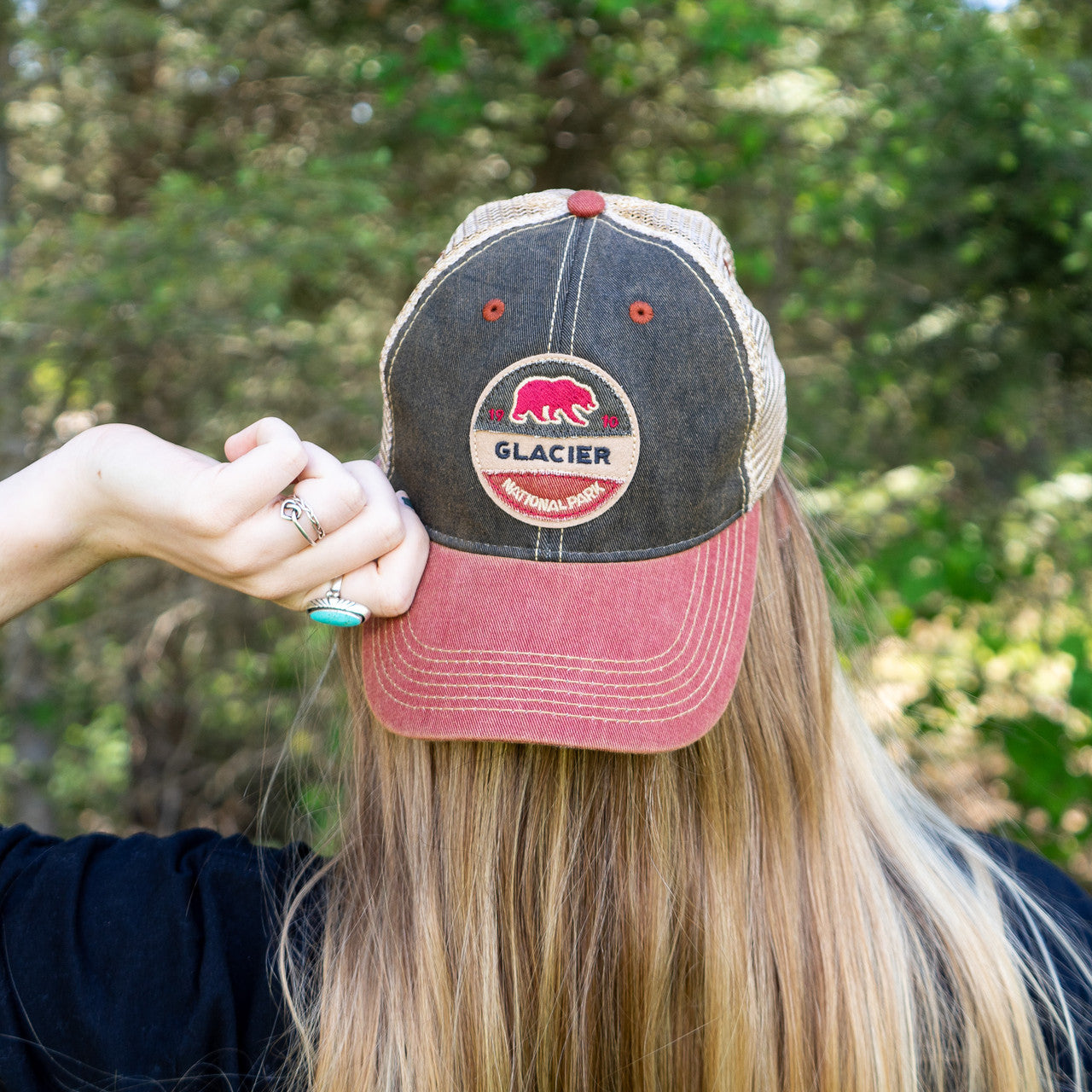 Old Favorite Tri-Tone Hat with Bear Patch