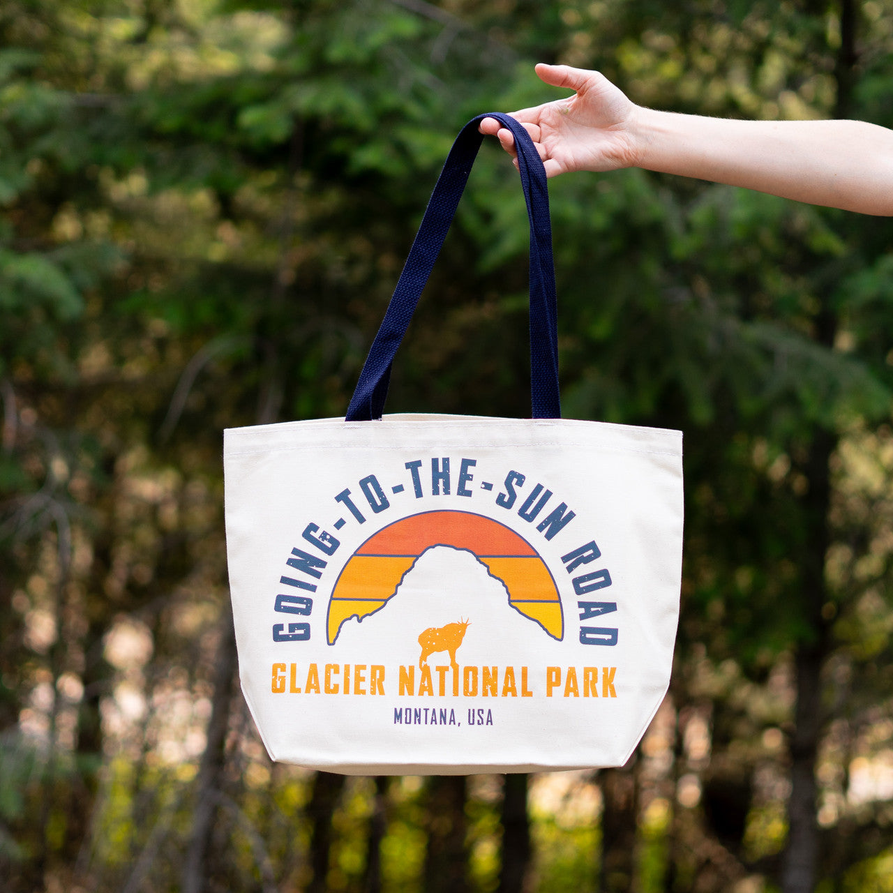 Going-To-The-Sun Road Canvas Tote Bag