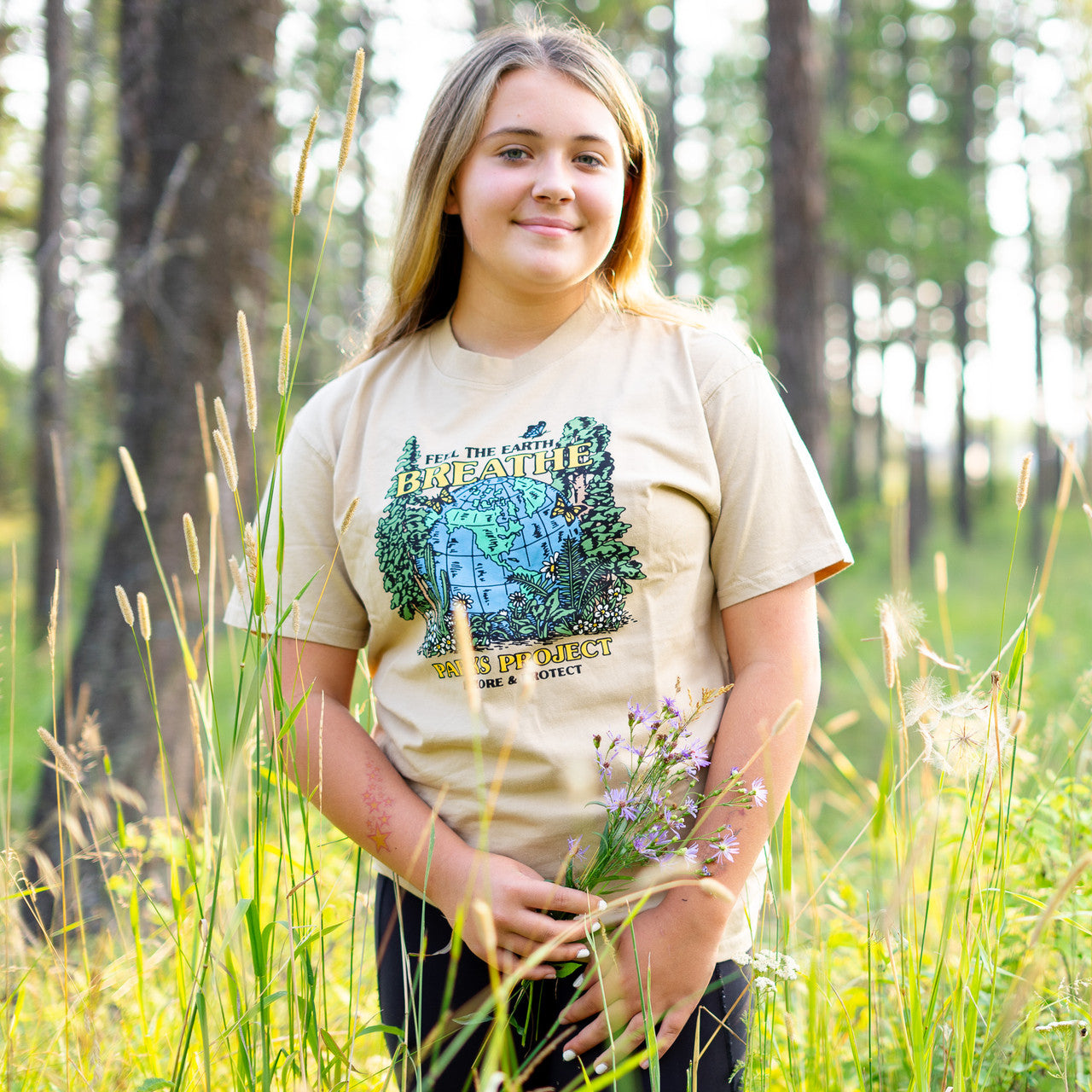 Feel The Earth T-Shirt - Khaki
