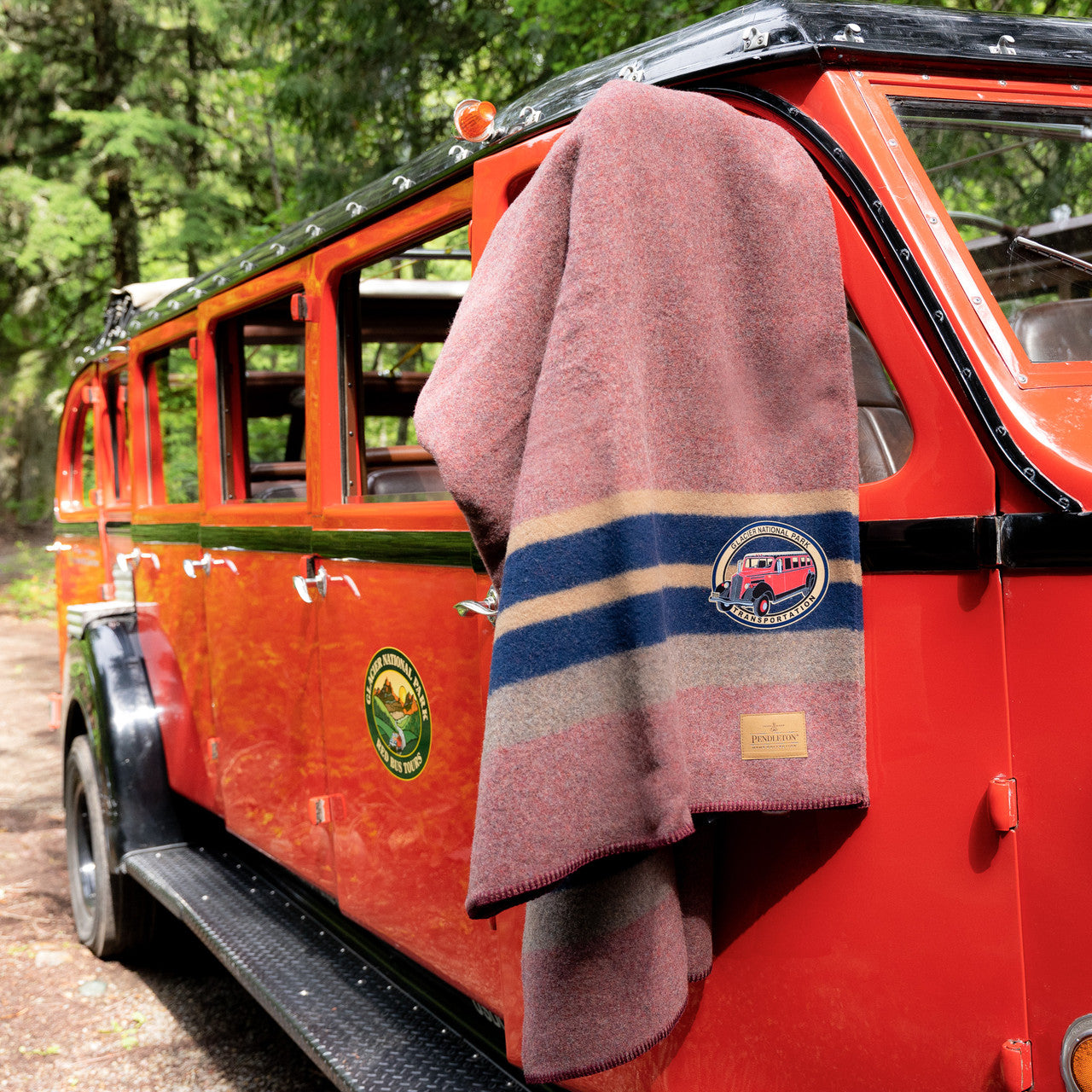 Pendleton Red Bus Blanket
