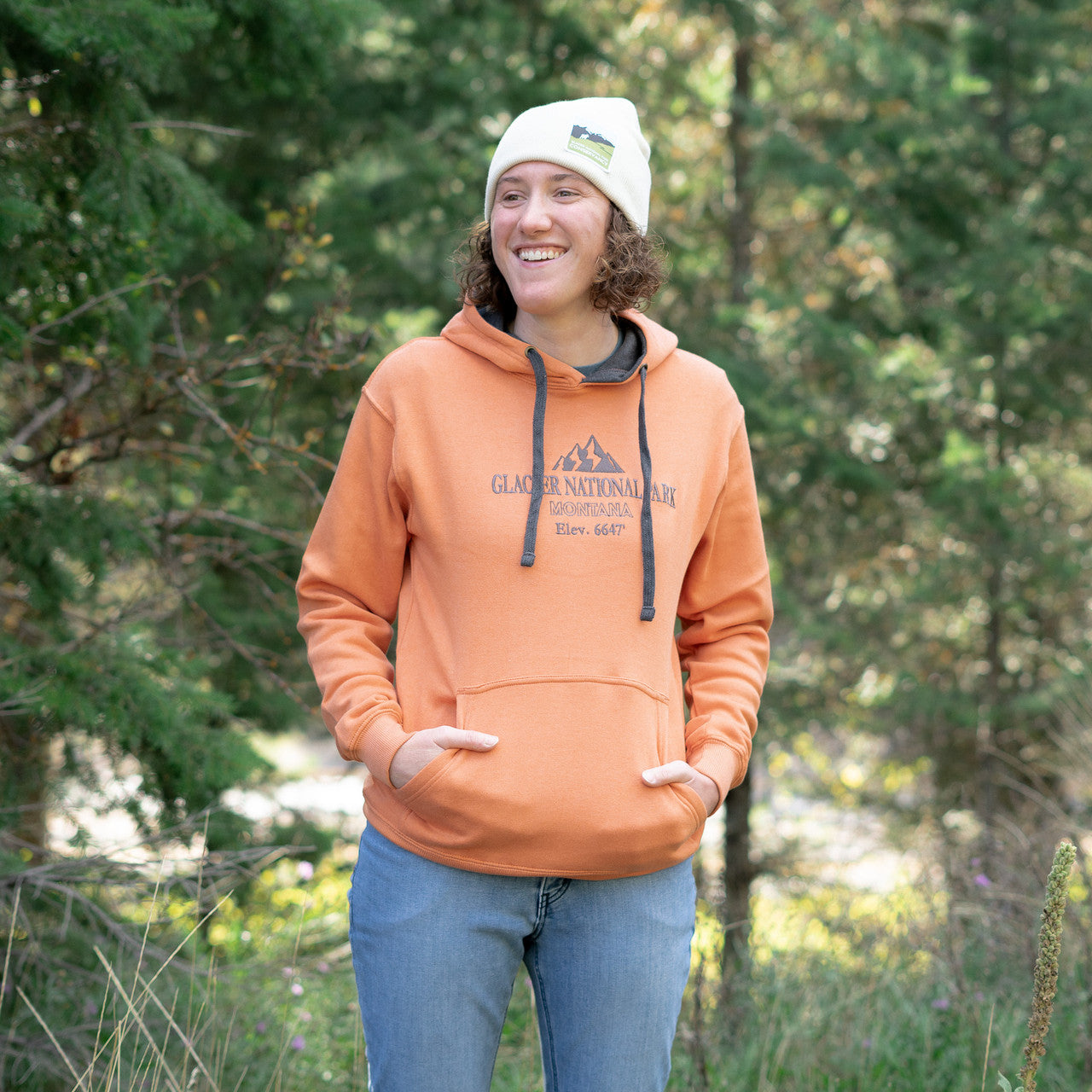 Terracotta Glacier Mountain Hoodie - Small