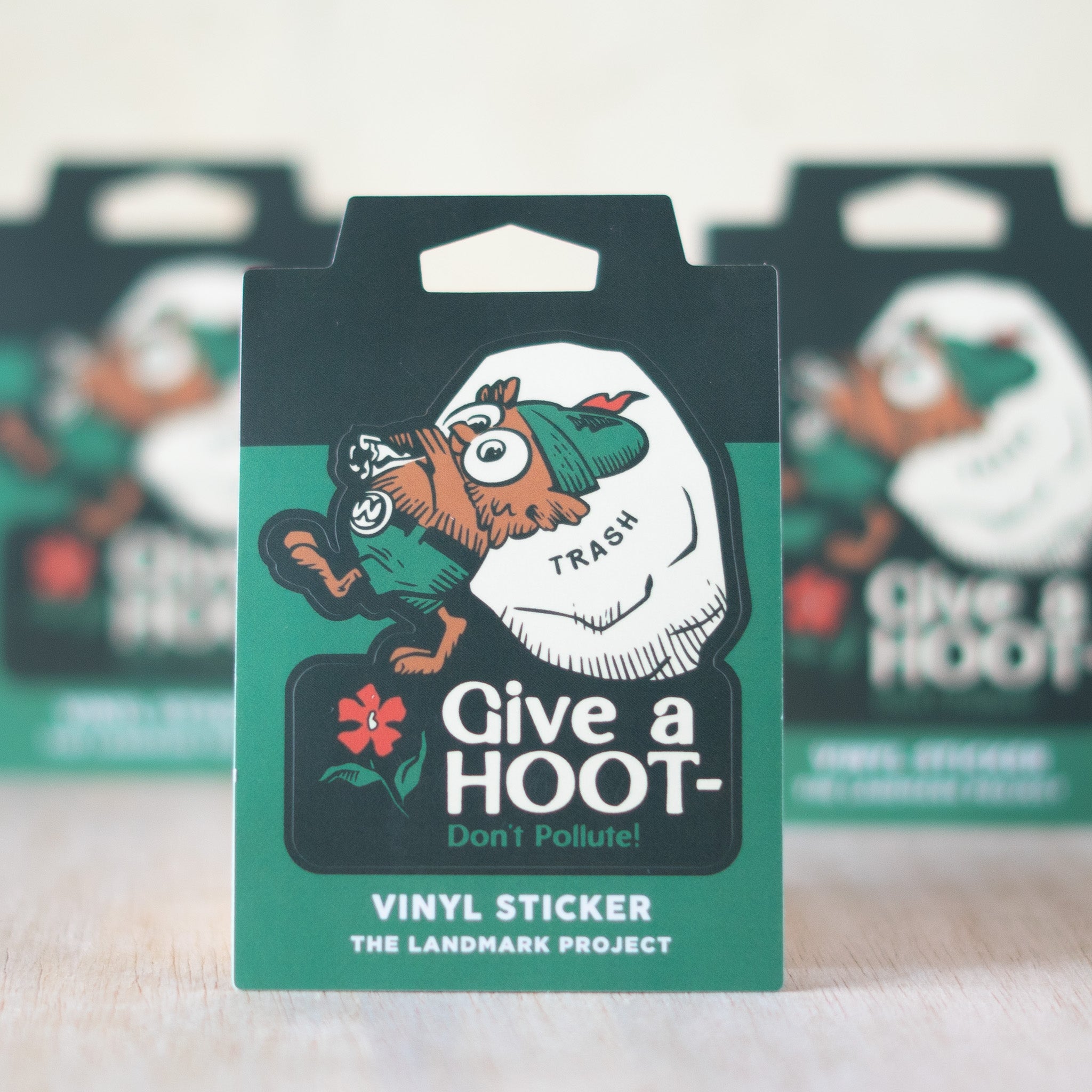 Give A Hoot, Don't Pollute Sticker