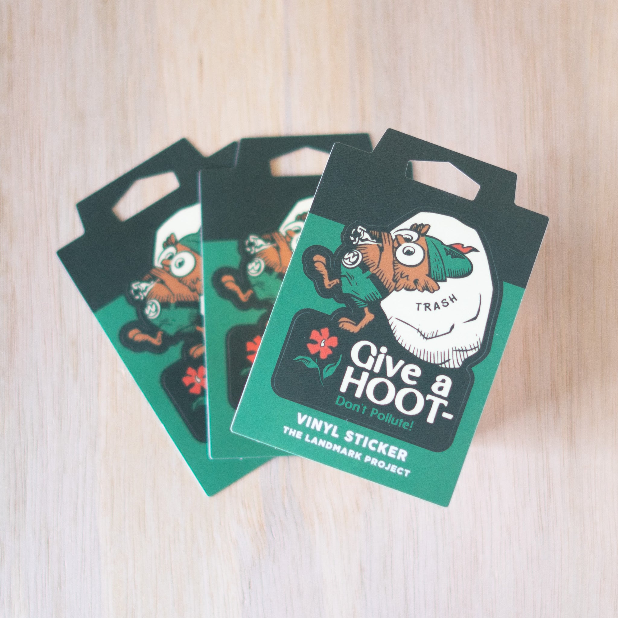 Give A Hoot, Don't Pollute Sticker
