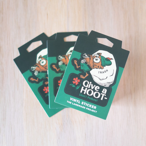 Give A Hoot, Don't Pollute Sticker