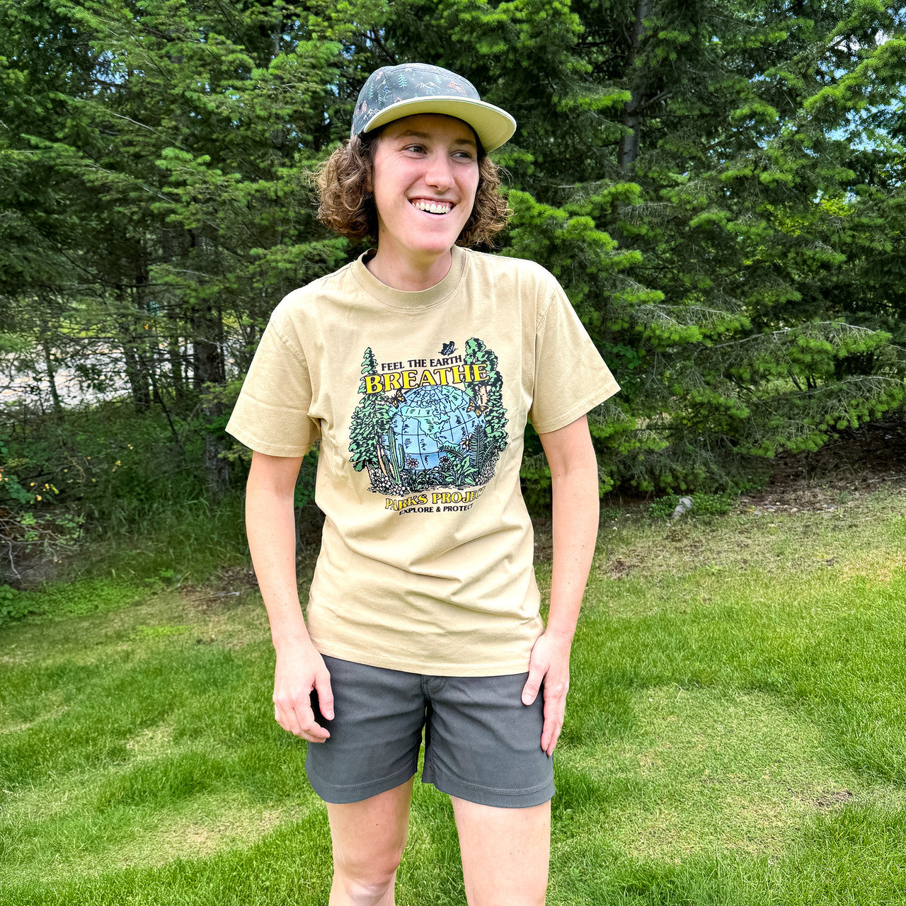 Feel The Earth T-Shirt - Khaki