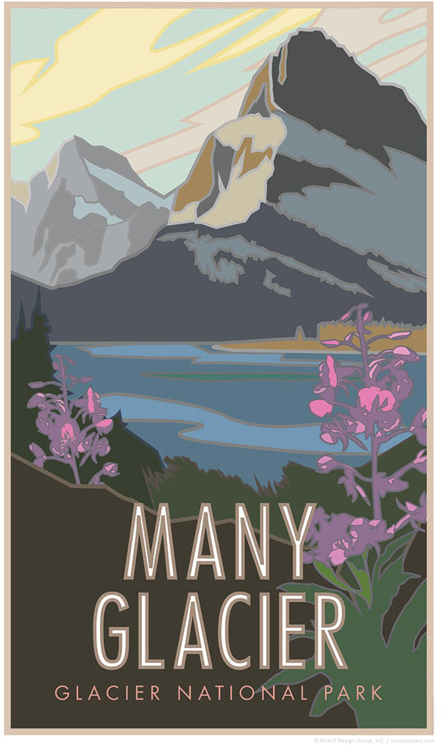 Many Glacier Poster 11x17