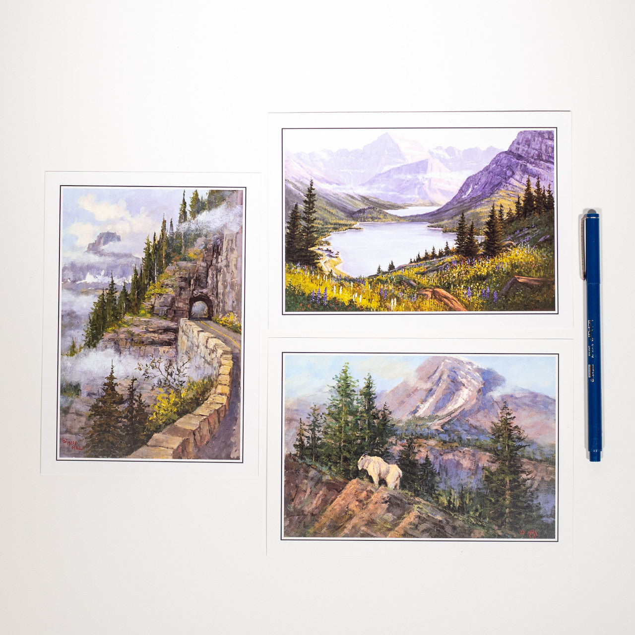 East Tunnel Fine Art Postcard Set of 3