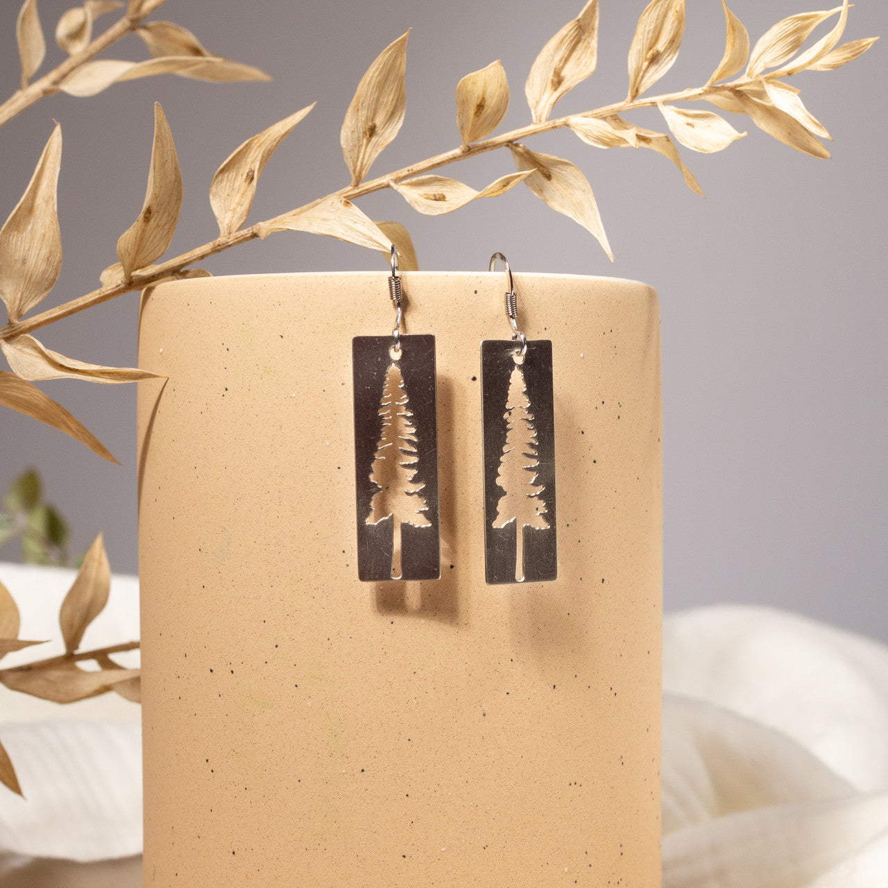Cutout Tree Earrings