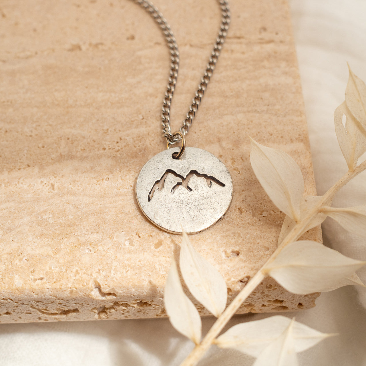 Mountain Peaks Necklace - Silver