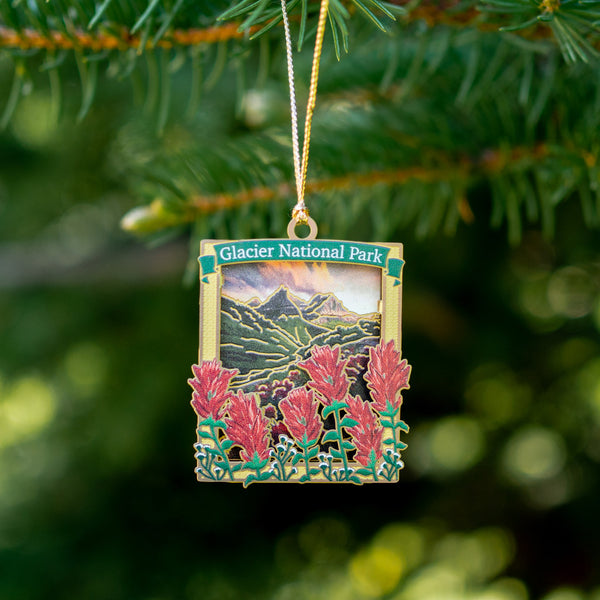 Brass Indian Paintbrush Ornament