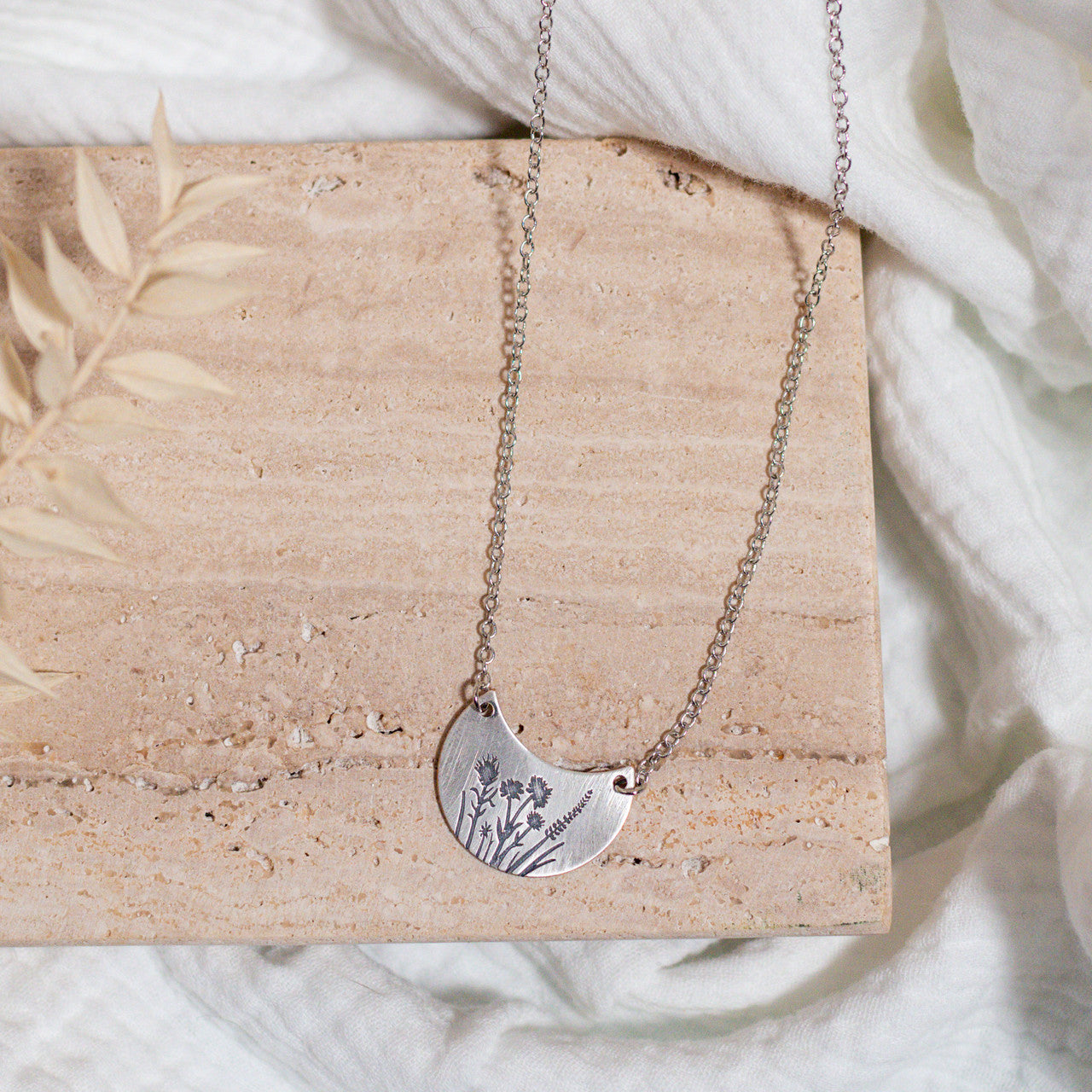 Wildflower Necklace - Silver