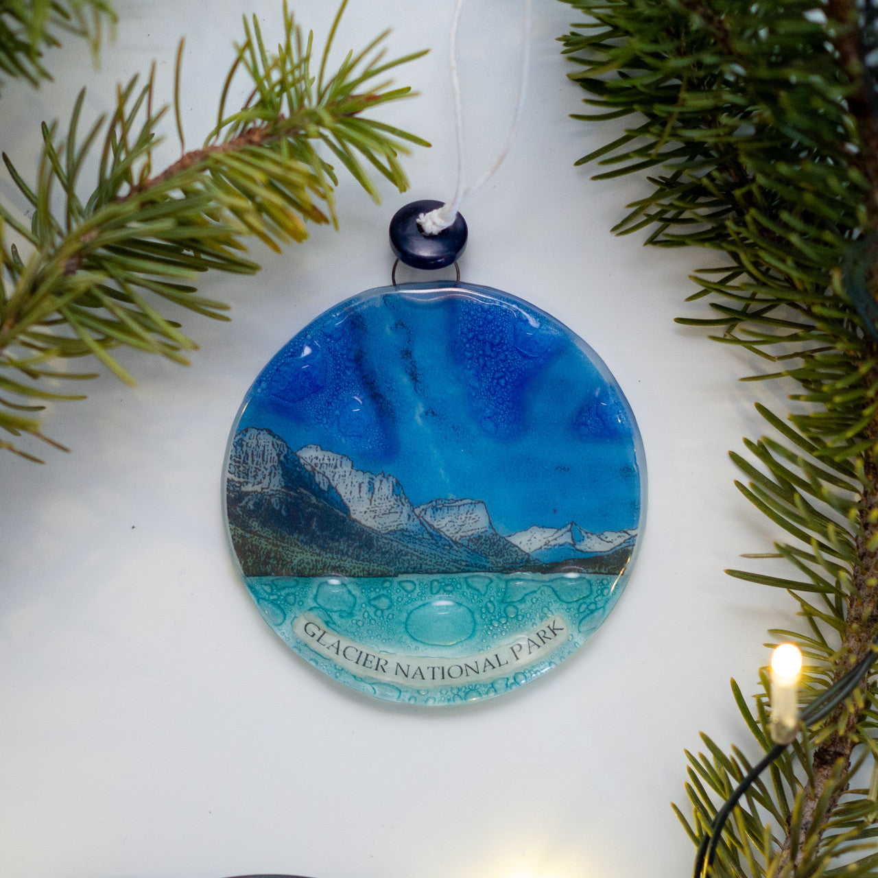 St Mary Glass Ornament