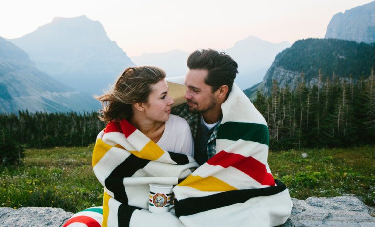 Pendleton Glacier Stripe Twin Blanket – Glacier National Park