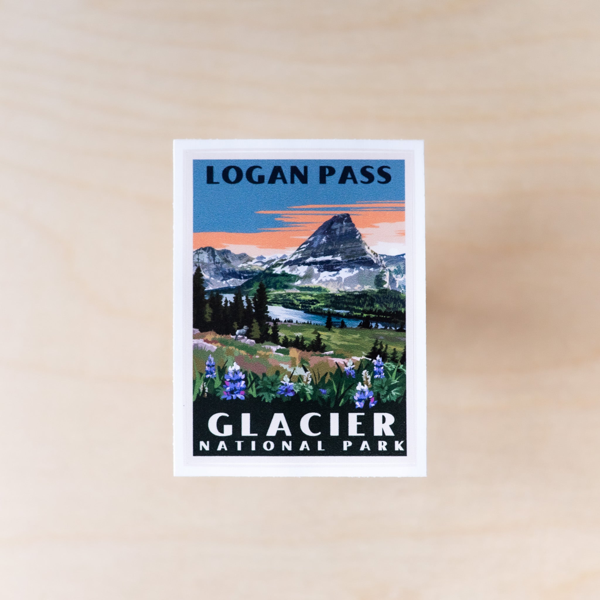 Retro Logan Pass Sticker