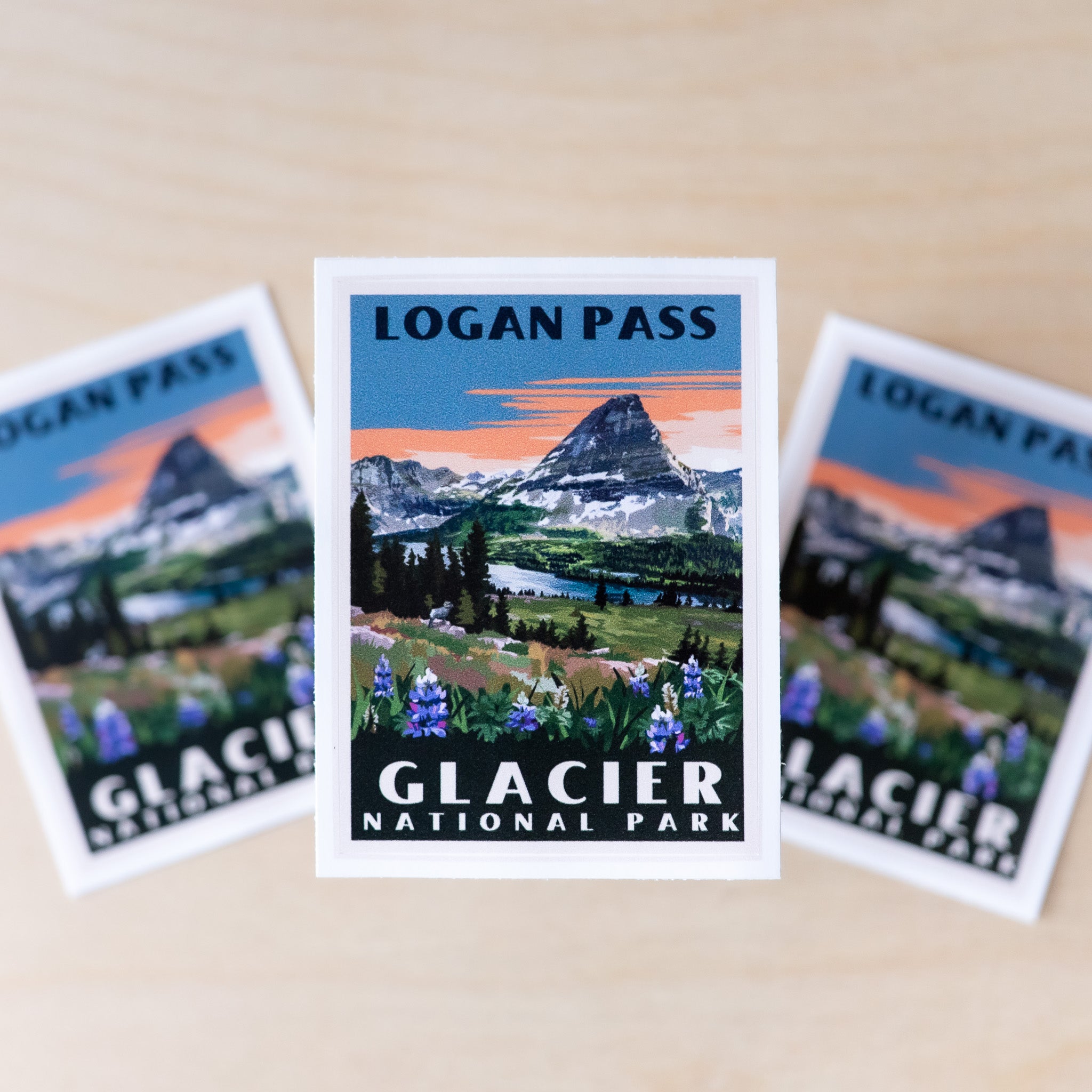 Retro Logan Pass Sticker