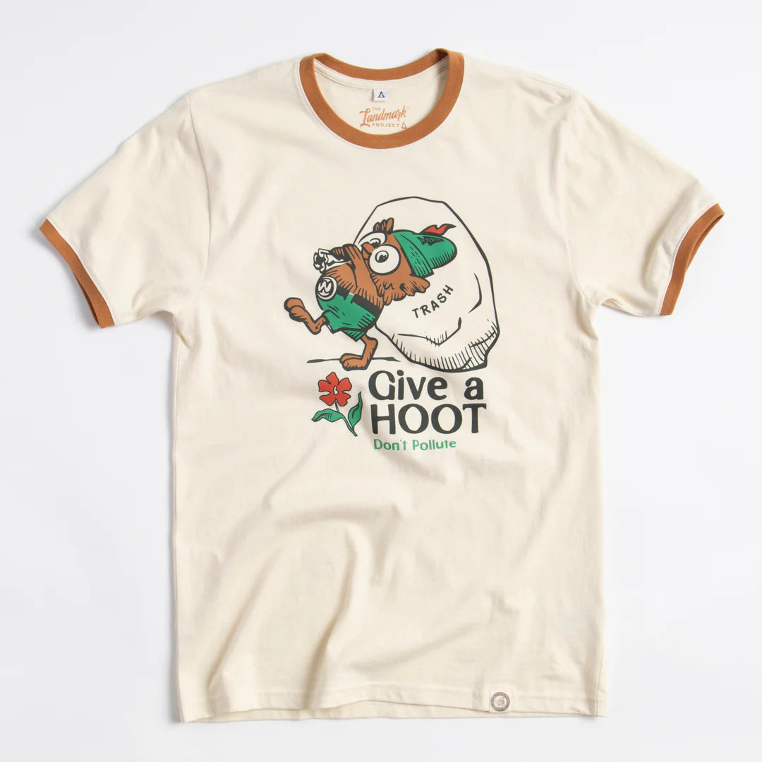 Give a Hoot, Don't Pollute Ringer T-Shirt