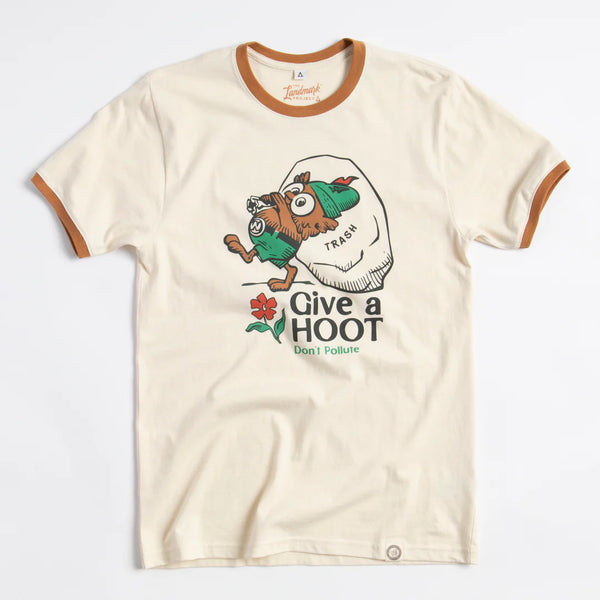 Give a Hoot, Don't Pollute Ringer T-Shirt