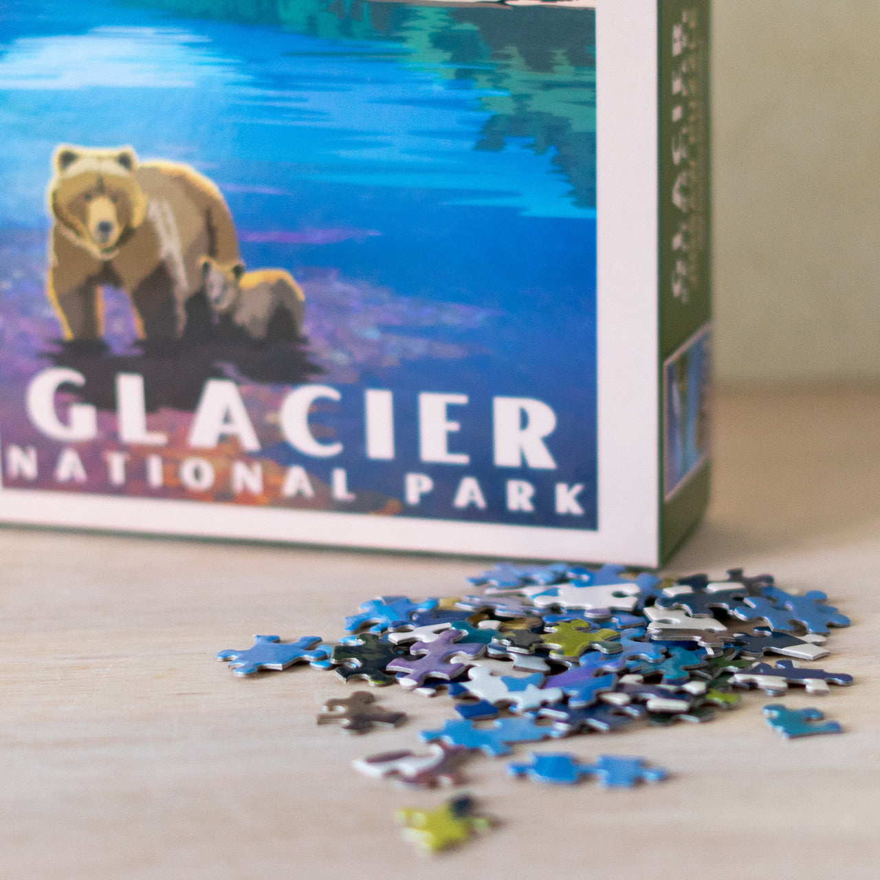 Retro Lake McDonald Puzzle