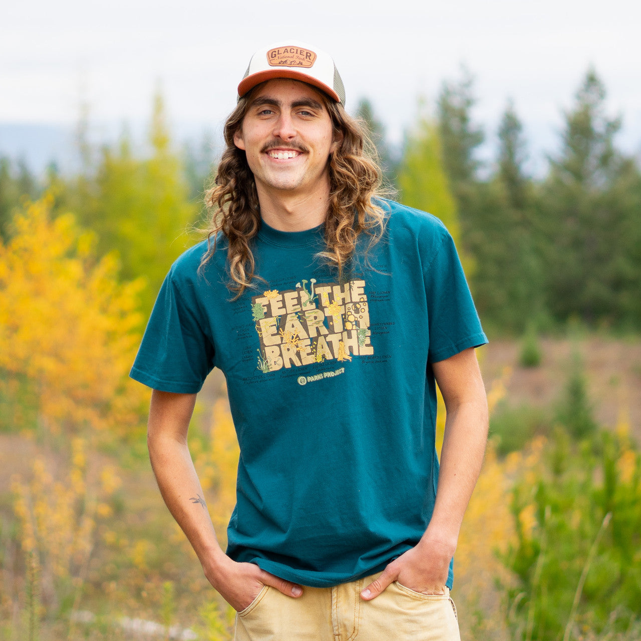 Feel The Earth T-Shirt - Teal